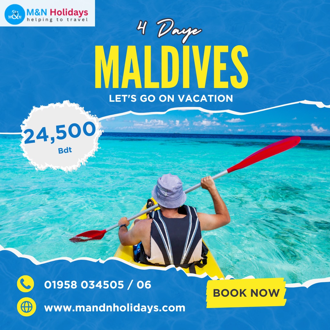 4 Days Maldives Tour Package | Best Maldives Holiday Deals - M&N Holidays