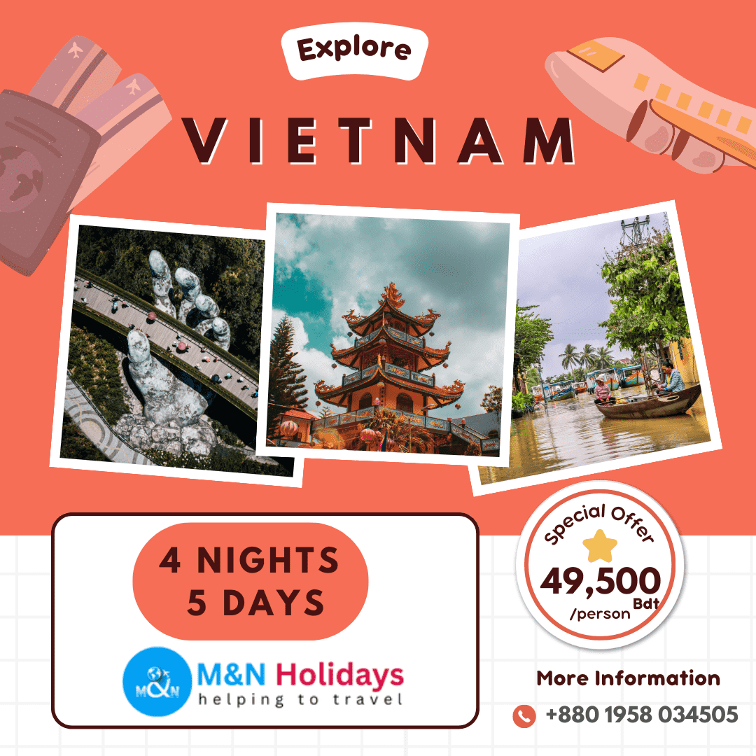 4 NIGHTS & 5 DAYS VIETNAM HANOI – HALONG BAY TOUR  PACKAGE